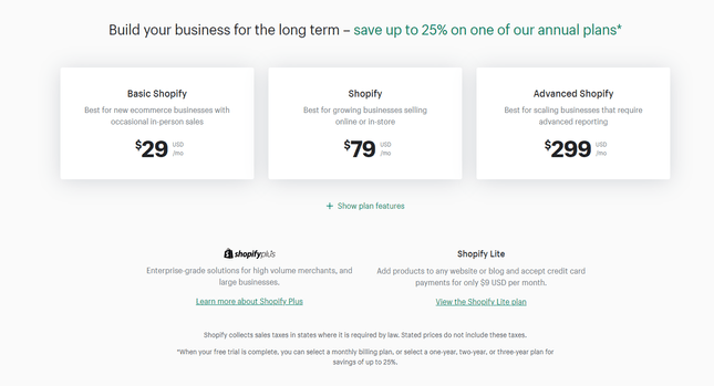 Shopify Pricing Shopify Pricing
