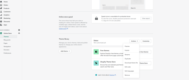 Shopify Publish Theme Shopify Publish Theme