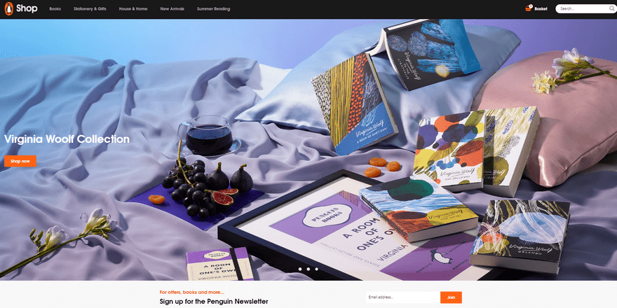 shopify store example penguin books