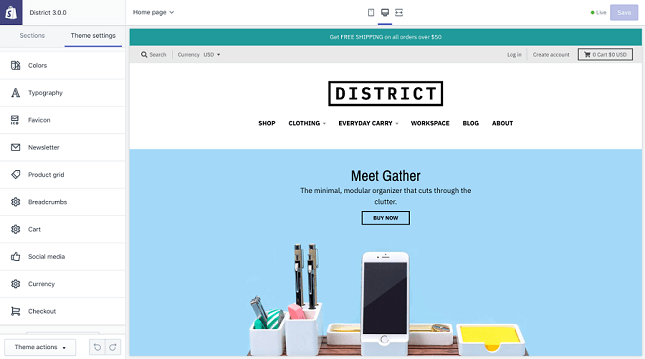 shopify-theme-settings Shopify theme settings