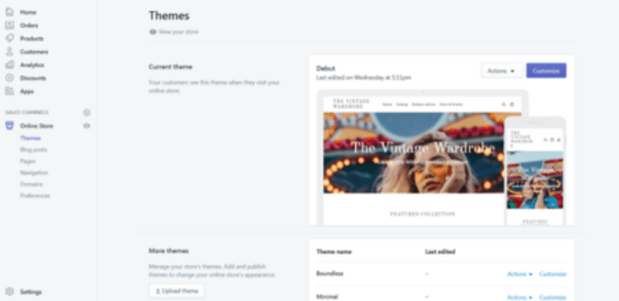 Customizing Shopify template Customizing Shopify template
