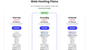 SiteGround's three shared hosting plans with pricing and features listed below