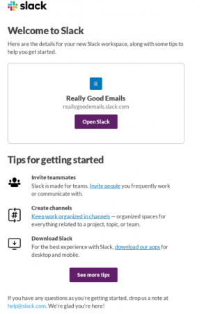 Slack Transactional Slack Transactional
