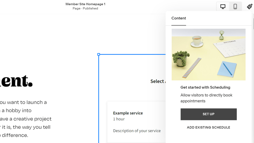 Squarespace Acuity setup Acuity Scheduling setup in Squarespace editor