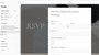 Squarespace RSVP form in wedding website template