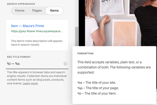 squarespace seo squarespace seo tools split between on-page tools and then alt text for images