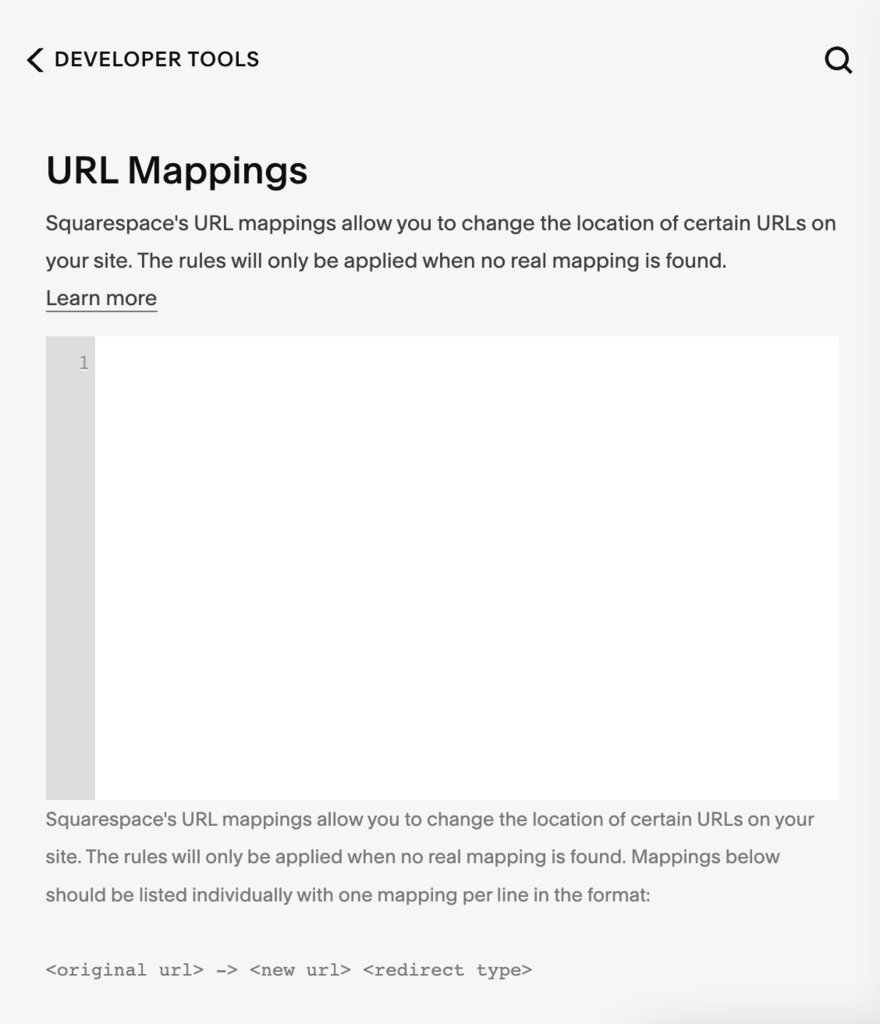 squarespace url mapping Squarespace URL mappigs feature
