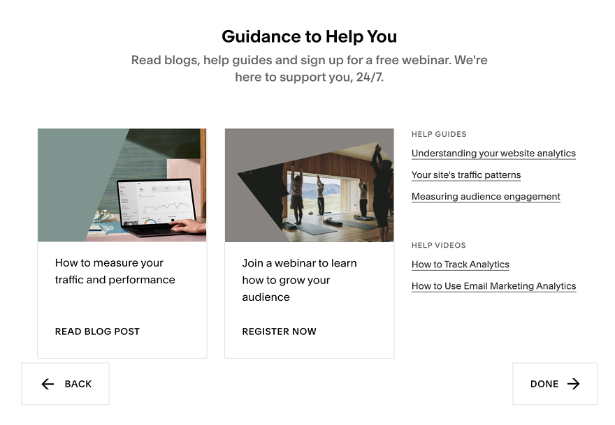squarespace_web_builder_support_webinar_guidance Squarespace support options
