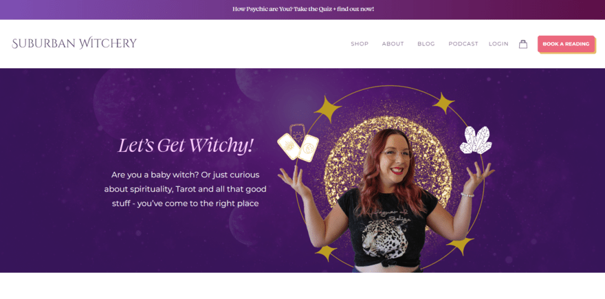 Suburban Witchery homepage Homepage for Suburban Witchery
