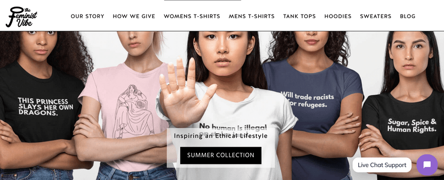 The Feminist Vibe best print on demand shopify examples The Feminist Vibe best print on demand shopify examples