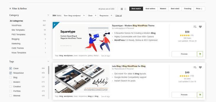 themeforest-blog-themes Themeforest blog templates