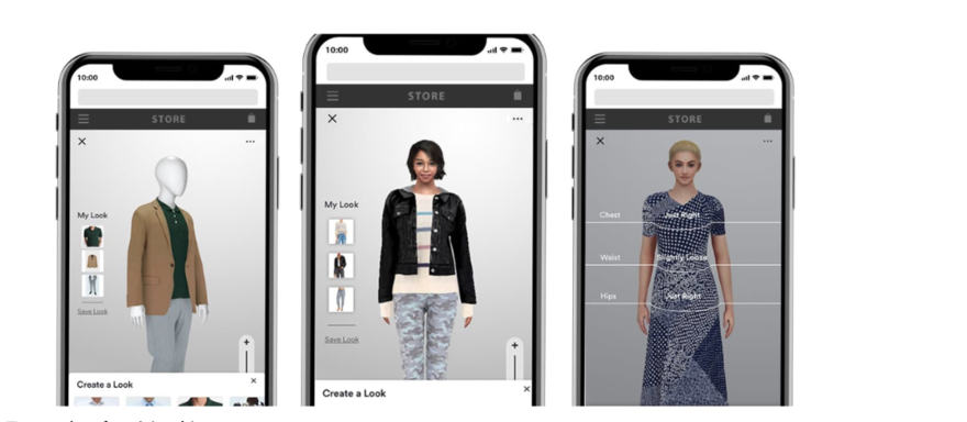 VR Clothing website offering virtual reality try-ons.
