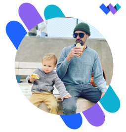 featured image of man with sunglasses next to toddler (son)