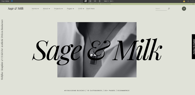 Webflow sage and milk Webflow sage and milk