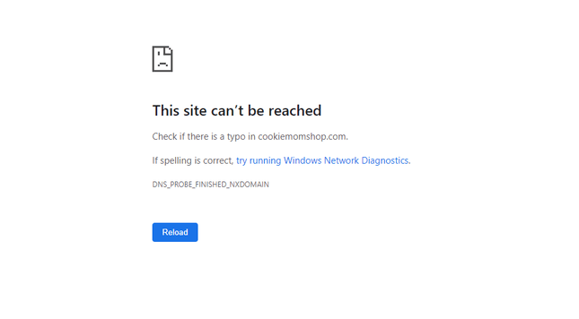 website crash expired domain