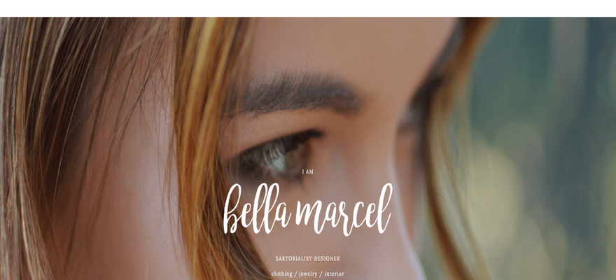 weebly personal theme bella marcel home