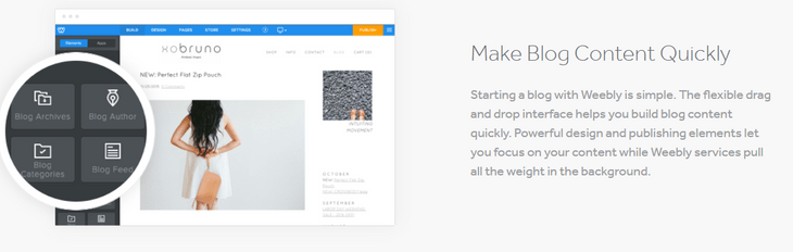 weebly review blogging tools