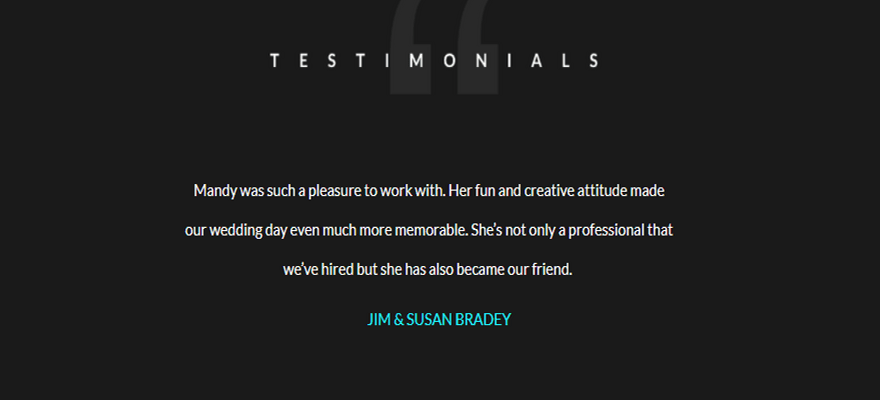 weebly template personal mandy miller testimonial