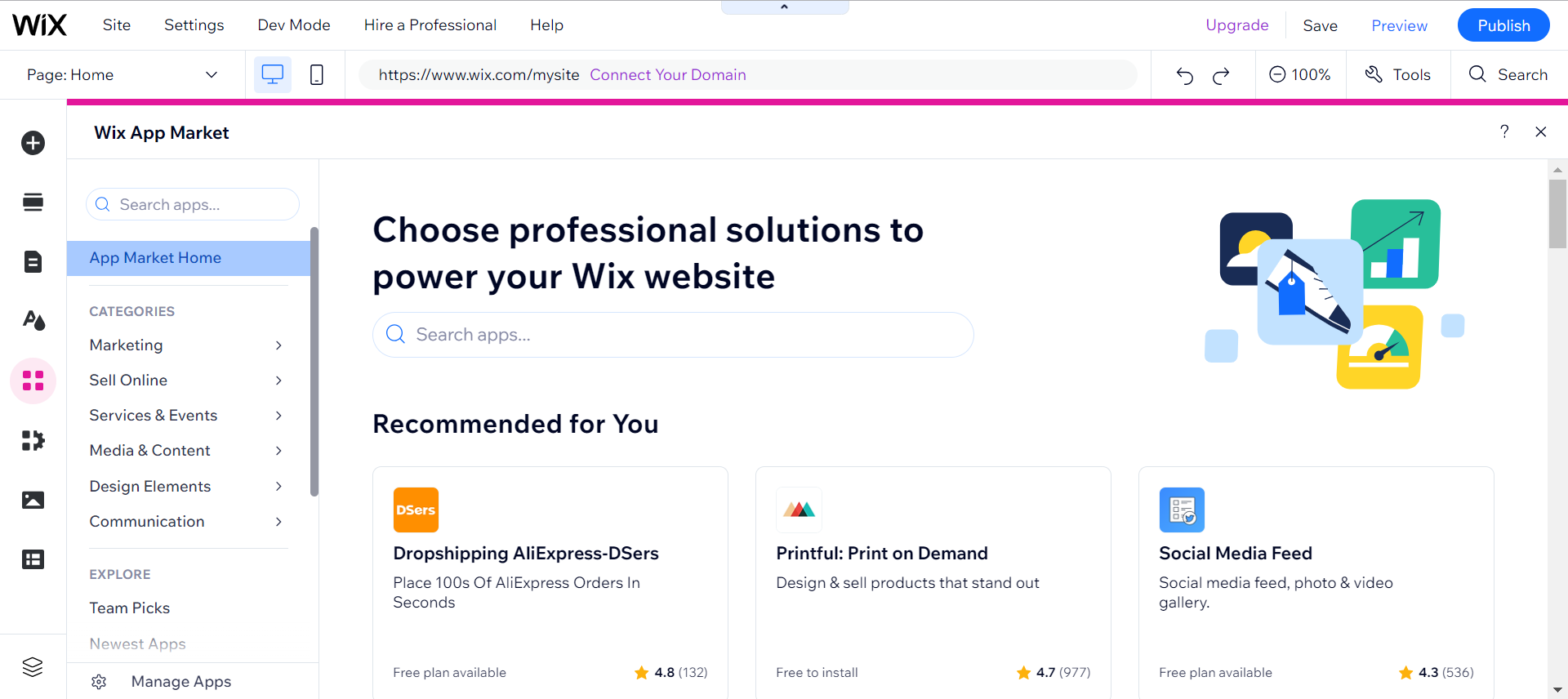 wix app market wix app market