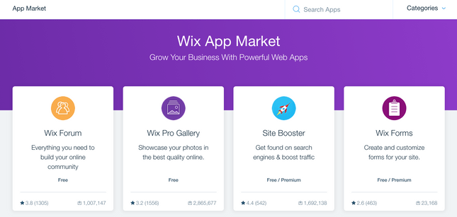 wix app market wix app market home