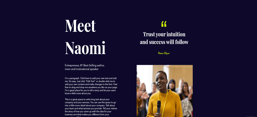 wix business template naomi rhyme about