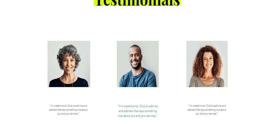 wix business template naomi rhyme testimonials