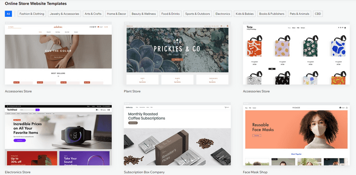 wix ecommerce templates wix ecommerce templates