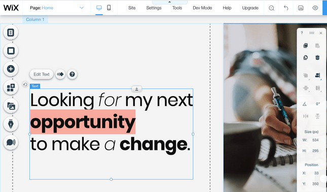 wix editor wix editor example