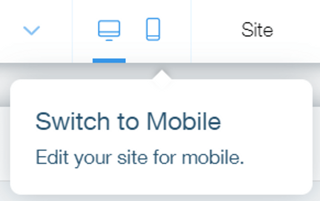 wix editor mobile mobile view wix editor option