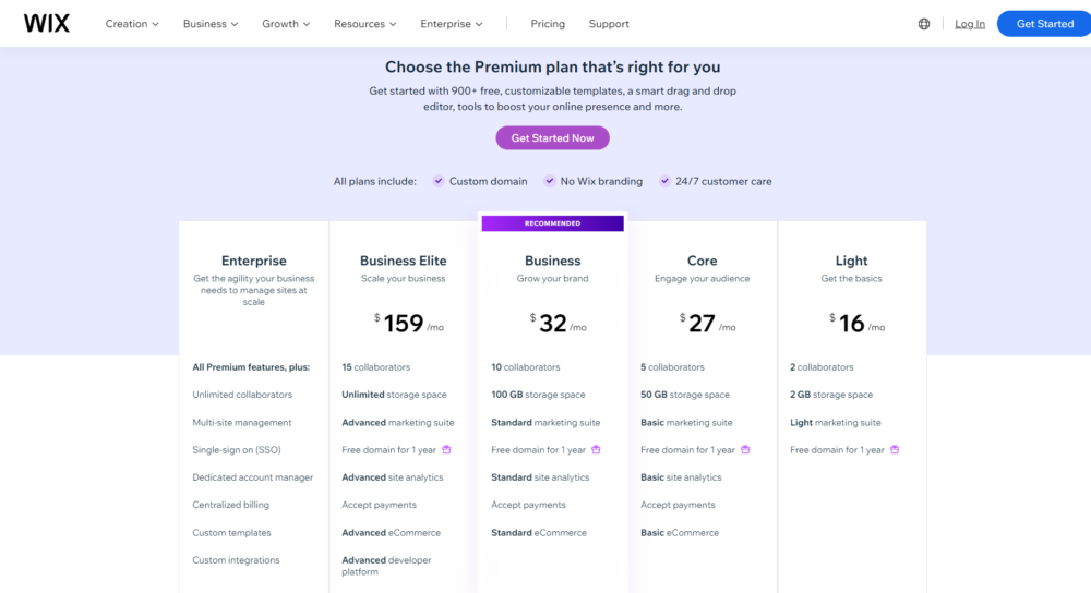 wix new pricing