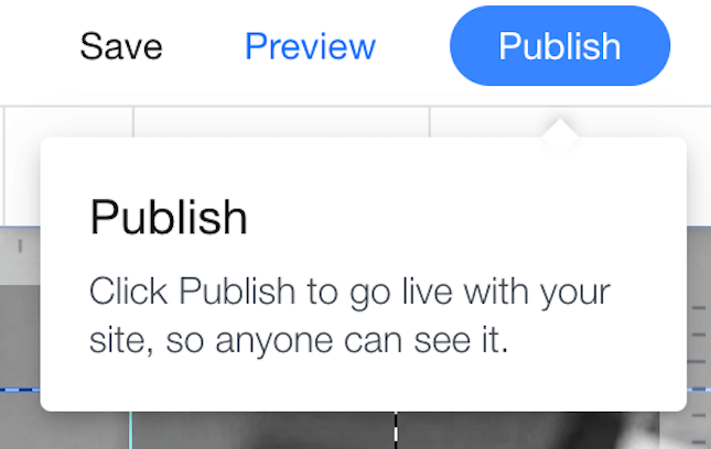 Wix republish website button screenshot Wix republish website button screenshot