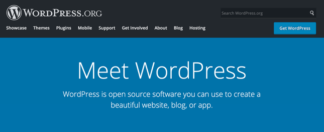 wordpress home