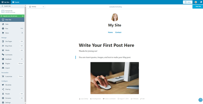 WordPress.com Example Site wordpress.com example site