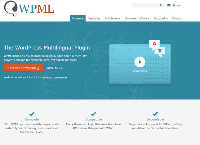wpml multilingual plugin for wordpress